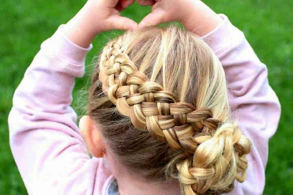 Girl with braids