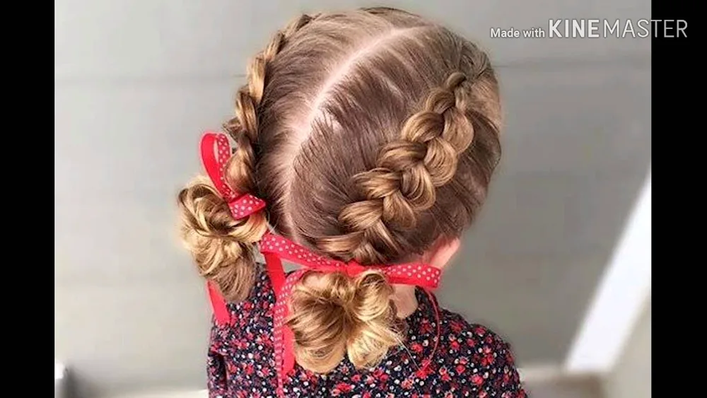 New Year hairstyles for girls