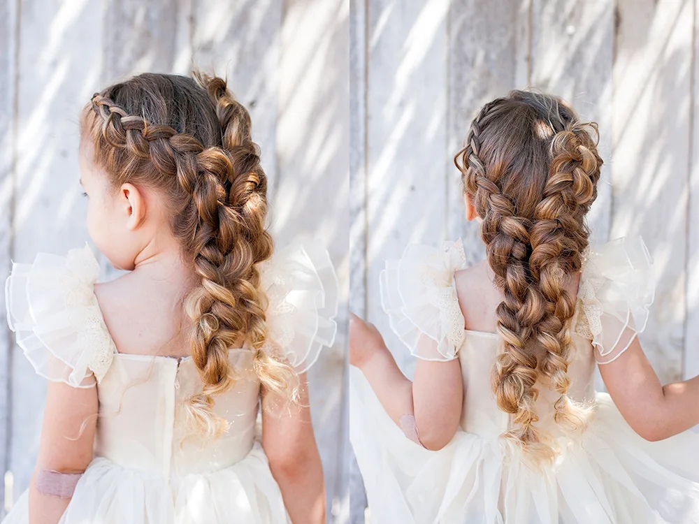 Girl hairstyles for Kindergarten Prom