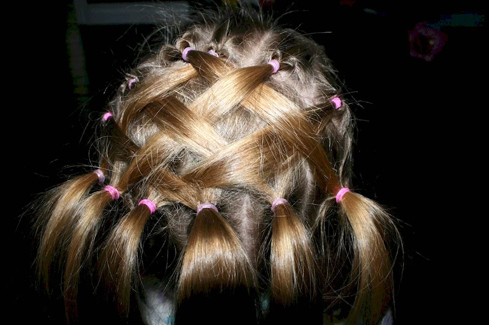 Girl hairstyles with rubber bands for girls