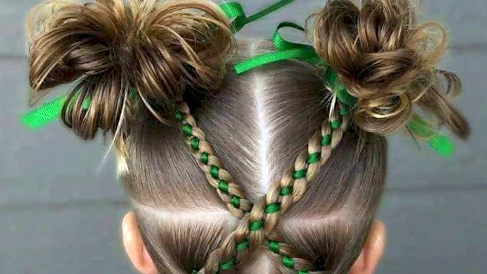 Girl hairstyles with cobwebs