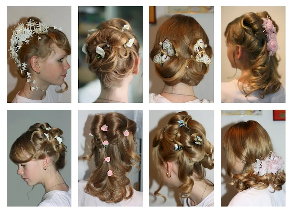 Girls‘ hairstyles for prom