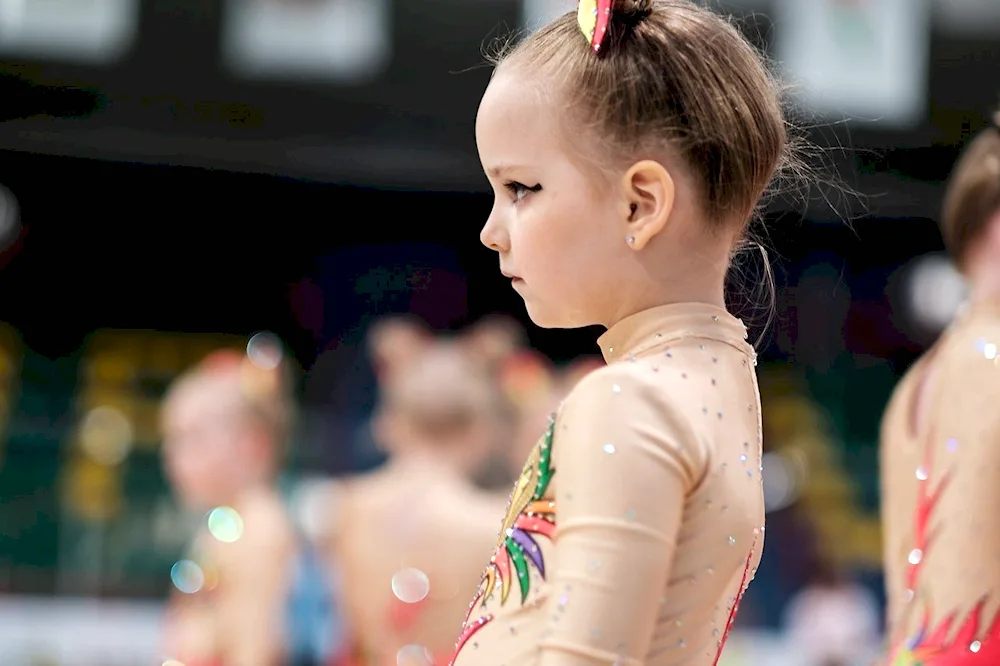 Decorations. on the head for rhythmic gymnastics
