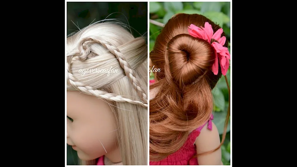 Beautiful hairstyles for dolls