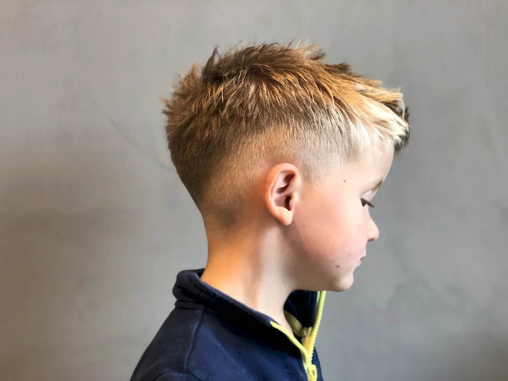 Fashionable haircut for a teenager