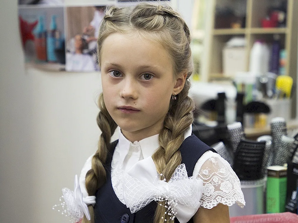 First-grader hairstyle