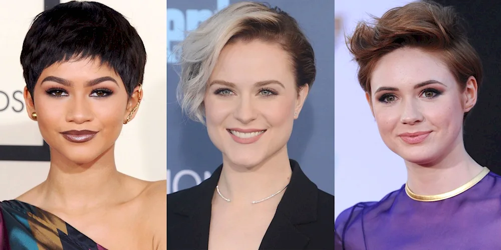 Pixie haircut for a diamond face