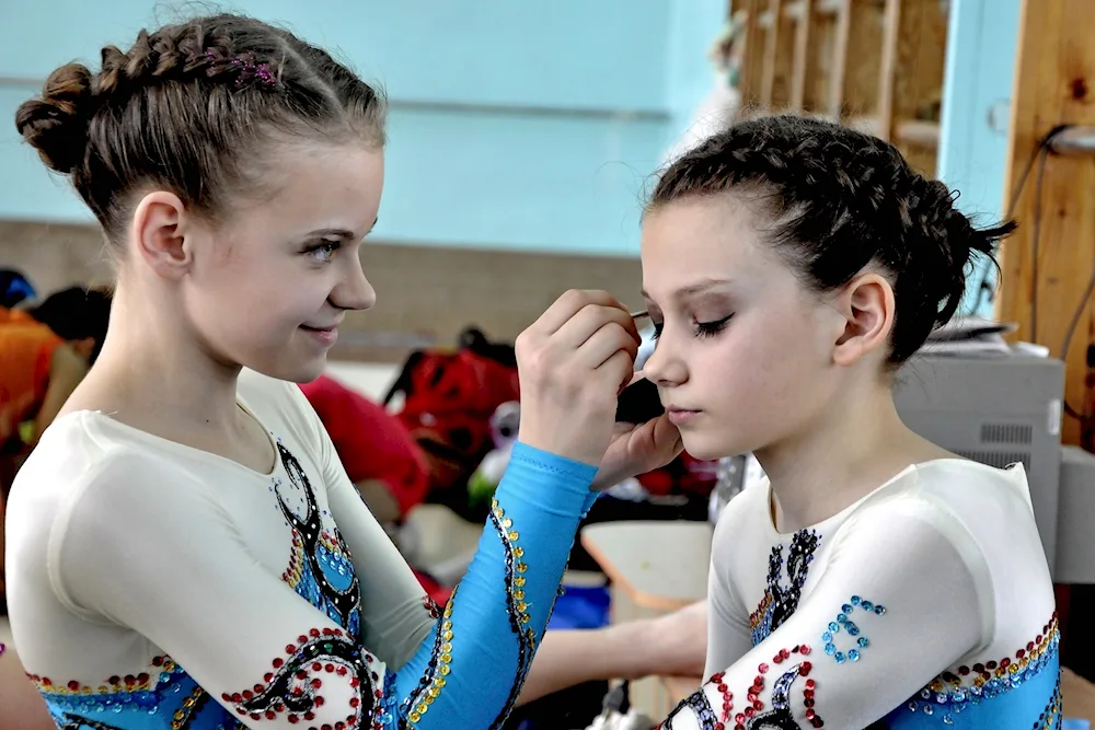 Hairstyles for gymnastics