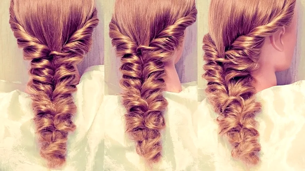 Hairdresses with rubber bands for girls