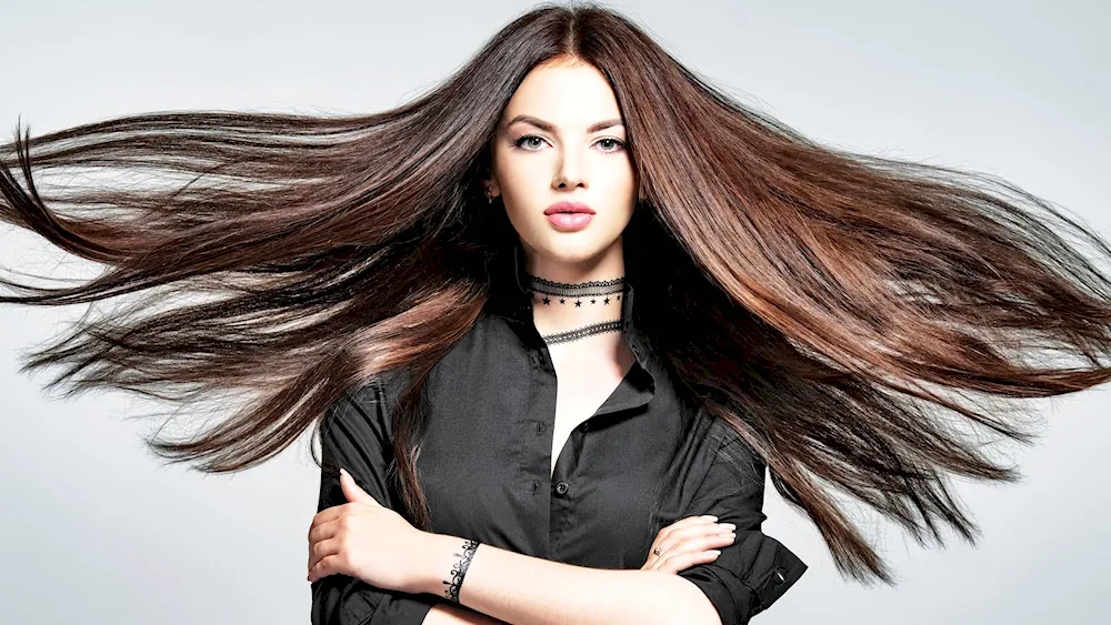 Ksyusha Kutsevich Long Hair Hair