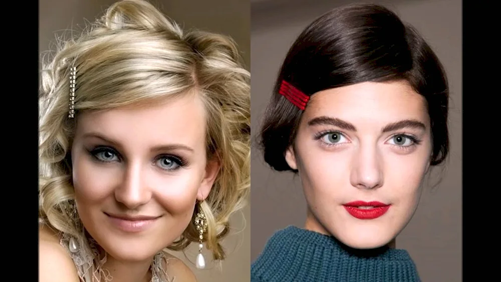 Hairstyles with invisibles for short hair