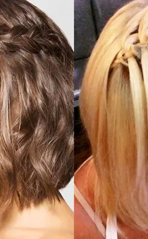 Hairstyles for bob with braids
