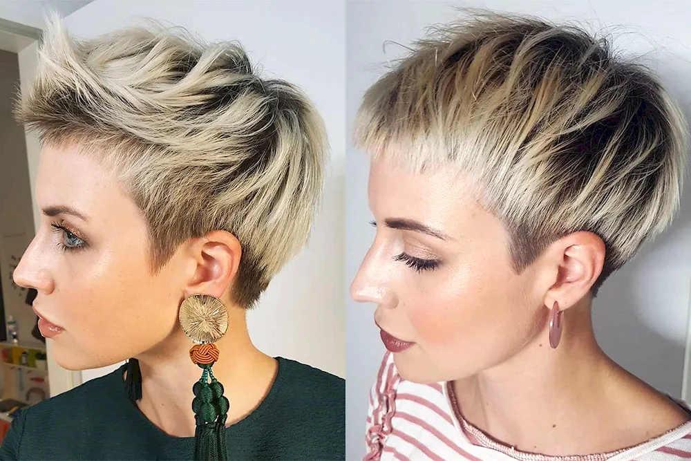 Melting on short haircut