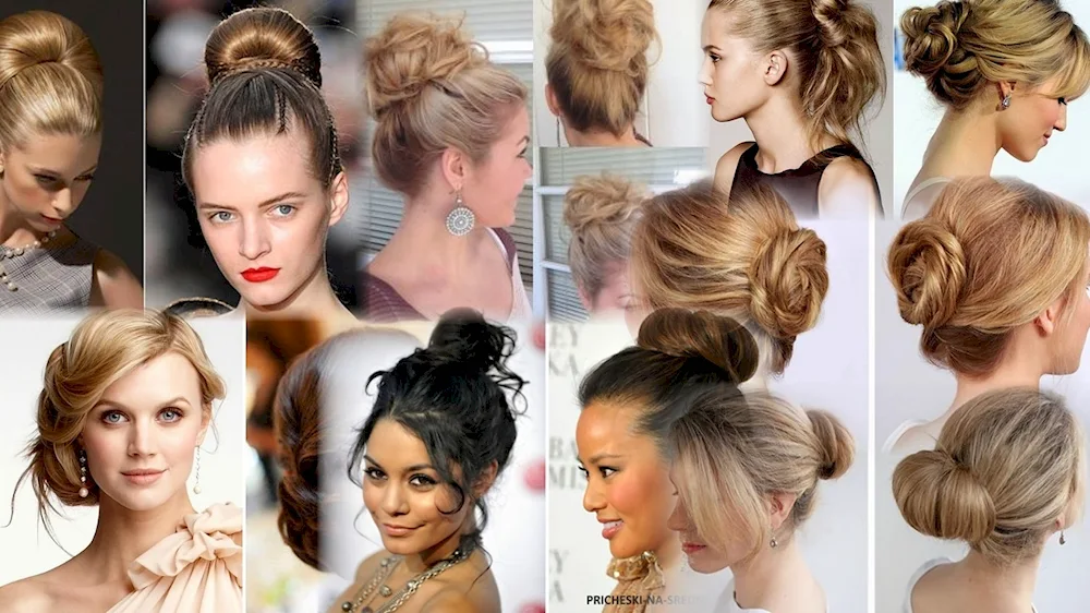 Bun hairstyles