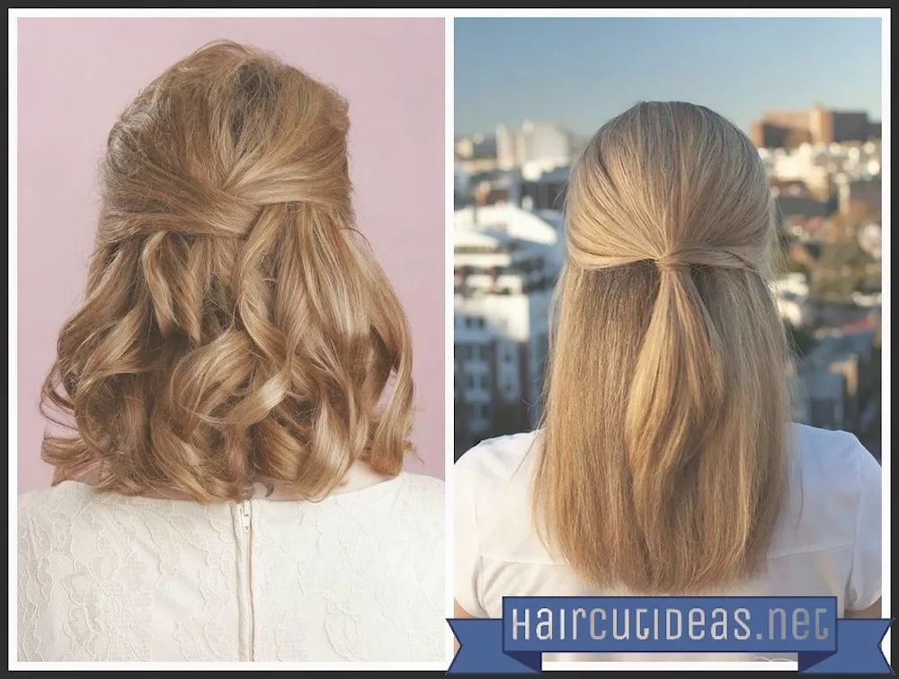 Bride's hairstyle with loose hair