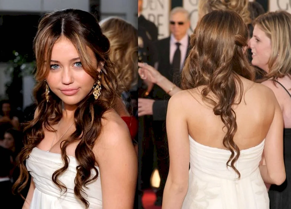 Long hair hairstyles. prom
