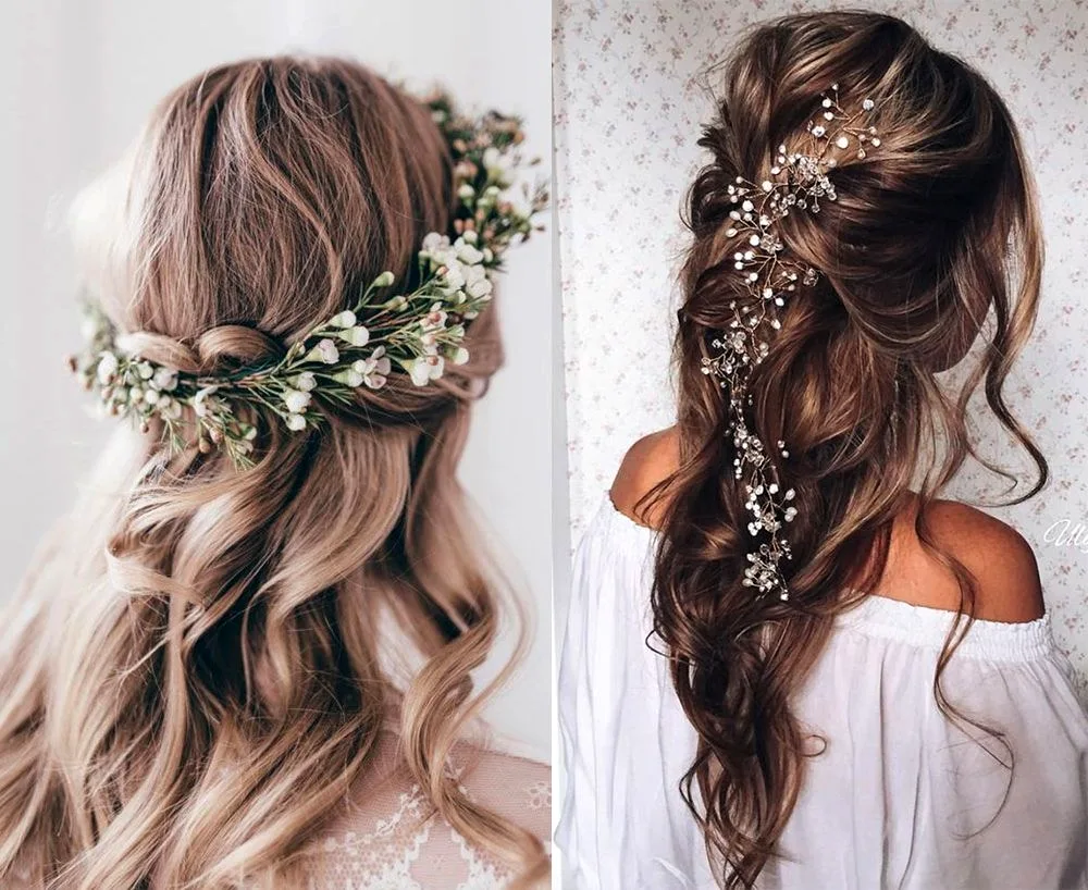 Garden prom hairstyles with loose hair