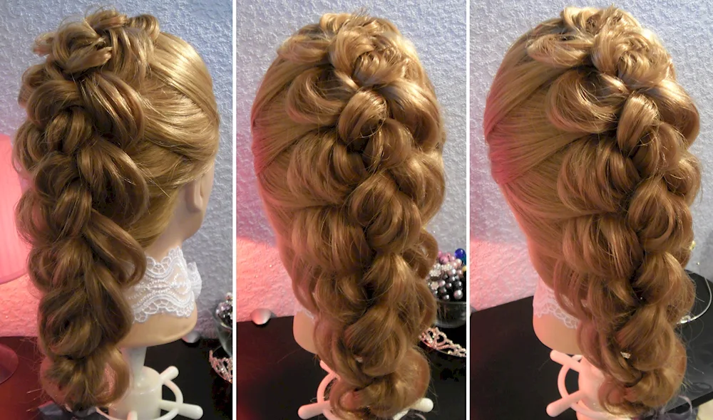 Braid hairstyles with rubber bands silicone rubber bands
