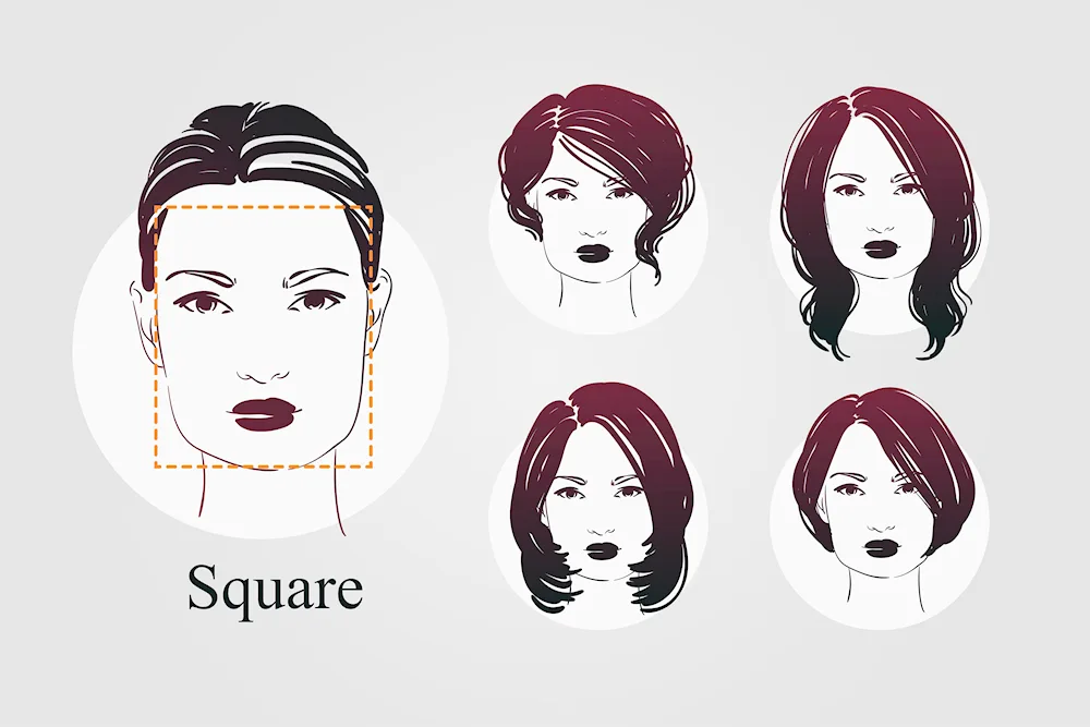 Hairstyles for rectangle face type