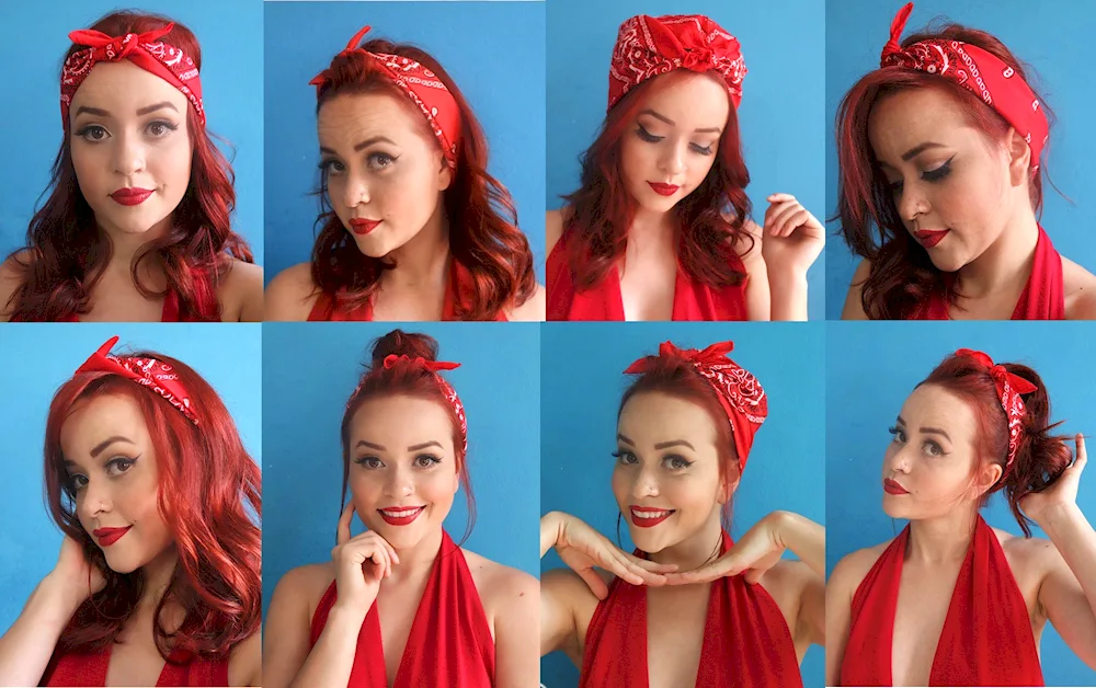 Bandana hairstyles with headscarf headscarf