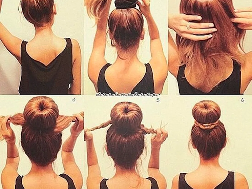 Bun hairstyles for long hair
