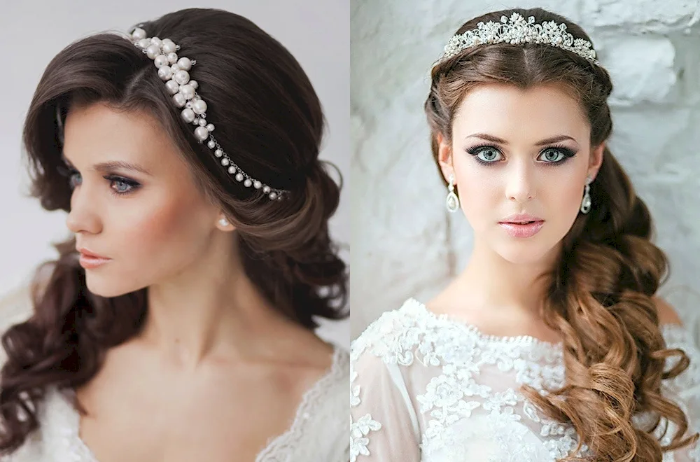 Hairstyles with tiara for medium hair