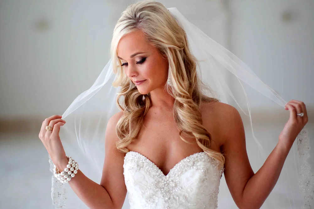 Bride hairstyles with veil