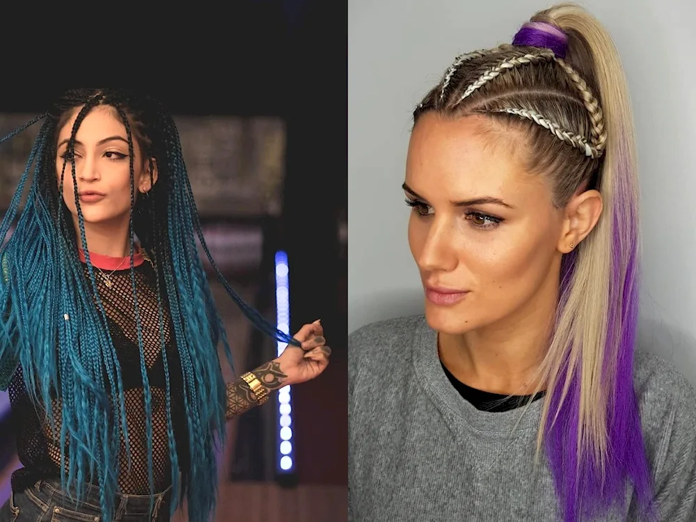 Hairstyles with kanekalon