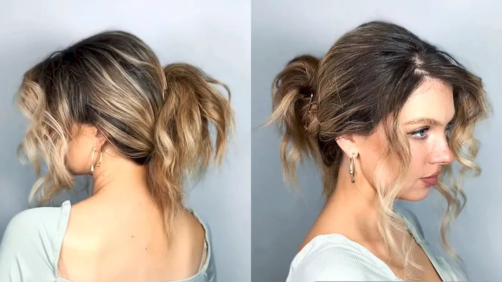Crabbed hairstyles for medium hair
