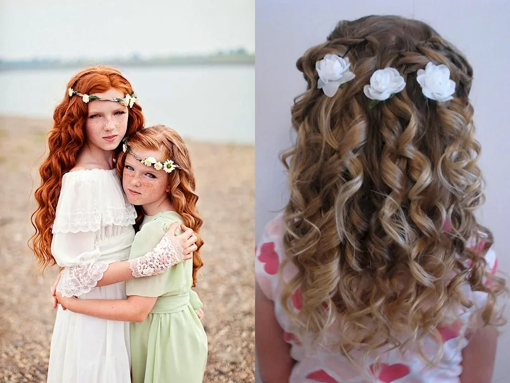 Hairstyles with curls for kids