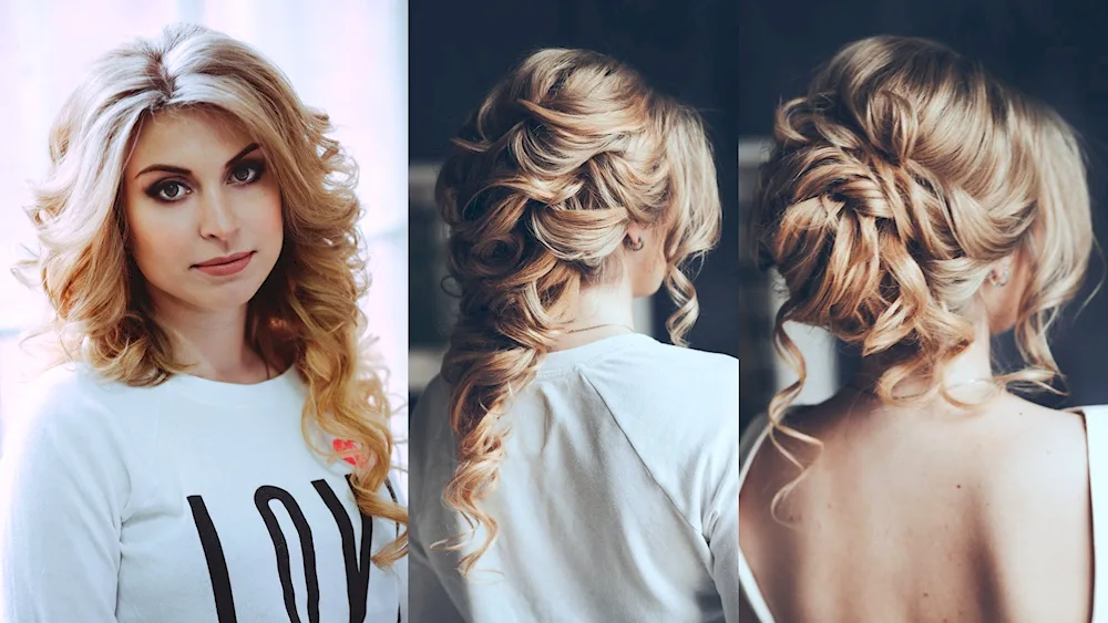 Curls on long hair