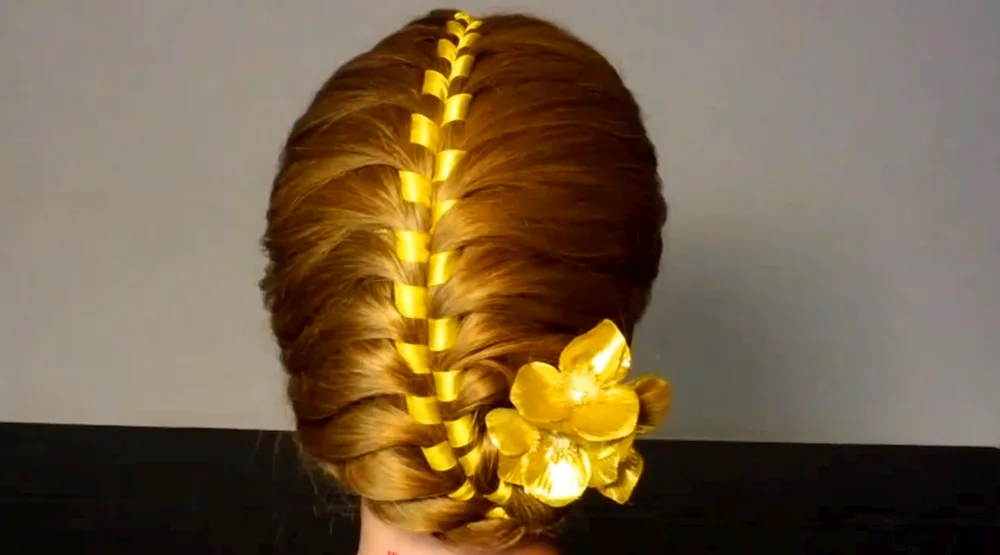 Hairstyles with ribbons