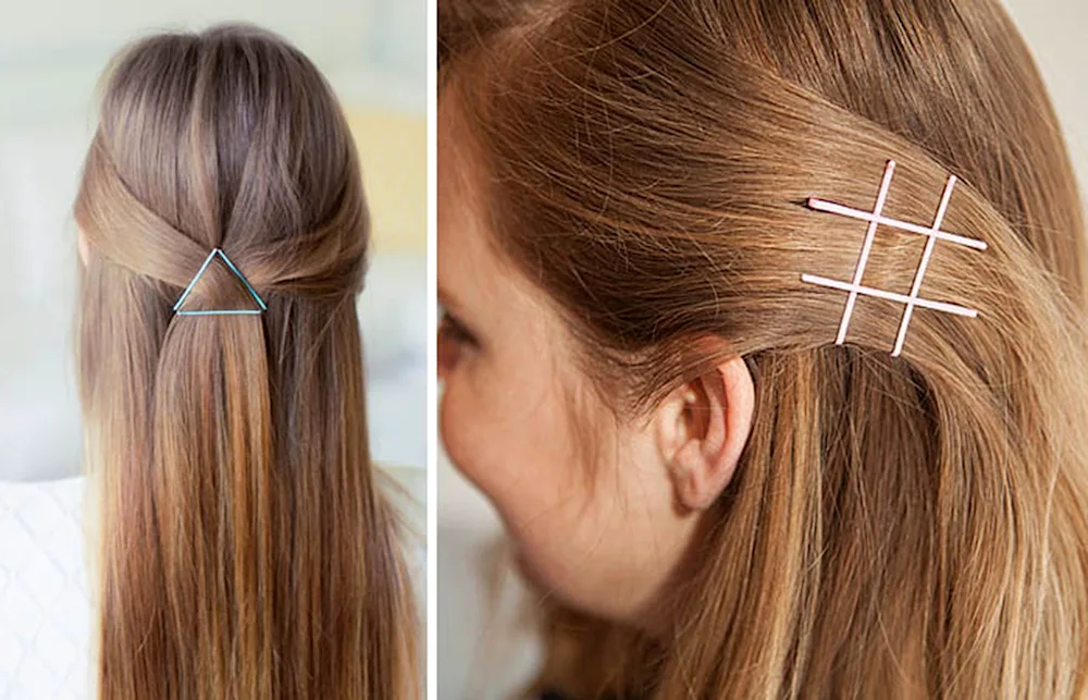 Hairstyles with hairpins on the side