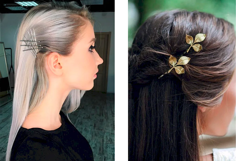 Hairstyles with barrettes