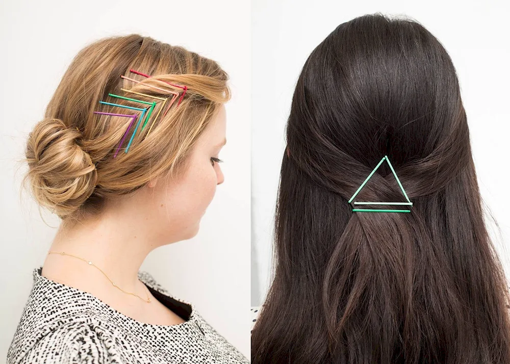 Hairstyles with hairpins