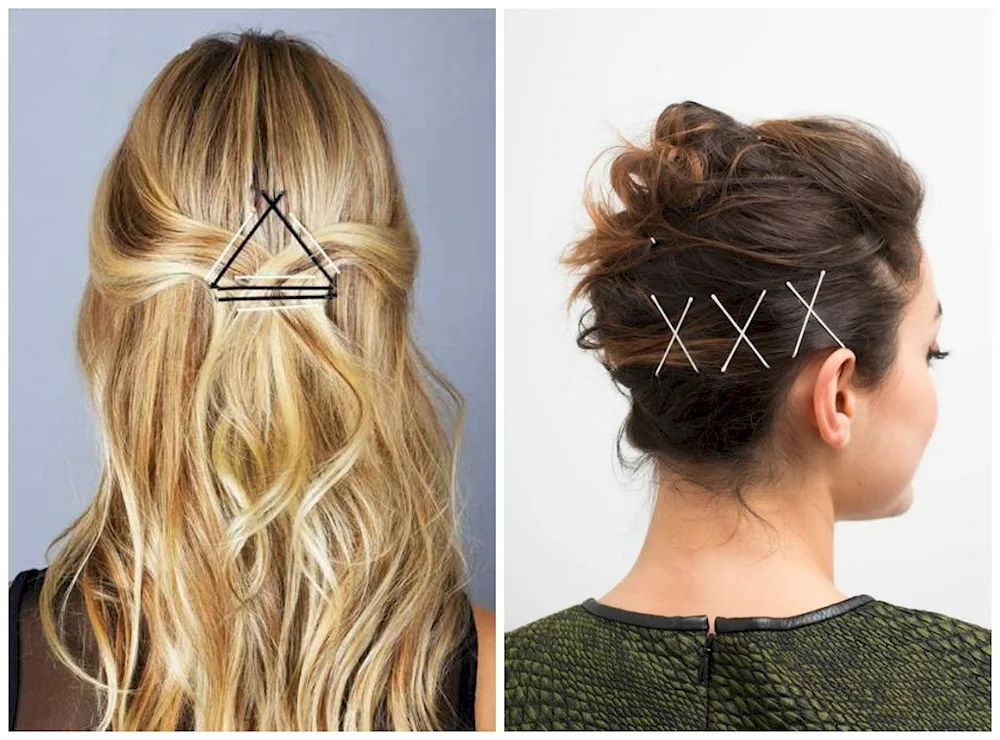 Hairstyles with hairpins