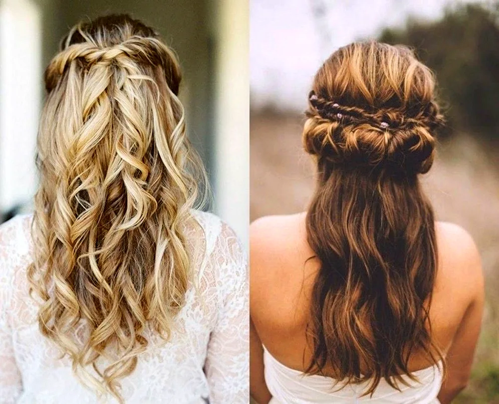 Hairstyles with semi-loose hair