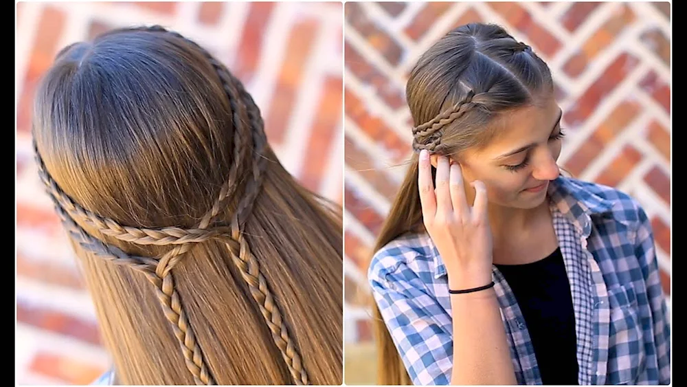 Hairdress with loose hair