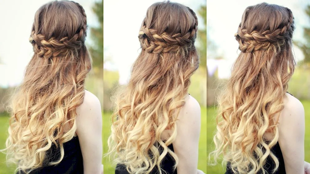 Hairdress with loose hair
