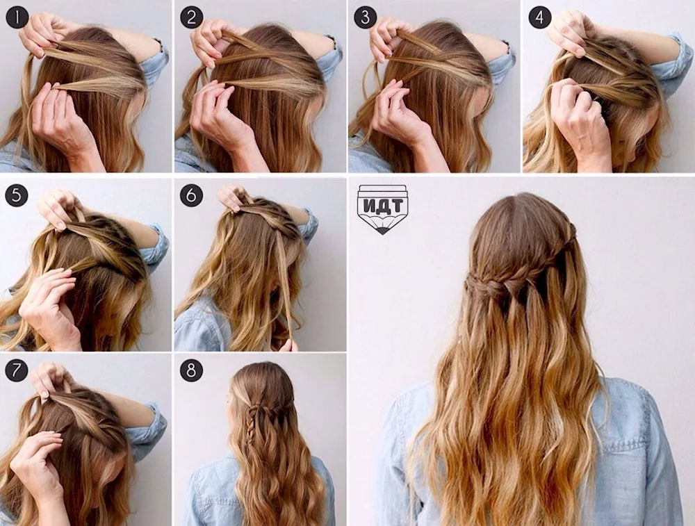 Light hairstyles for long hair. hair