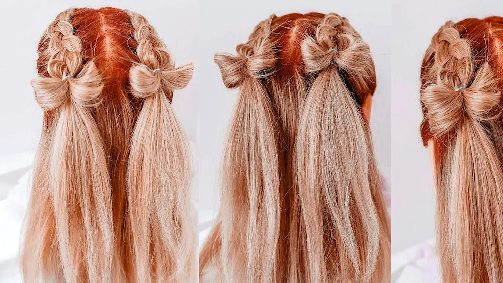 Hairstyles with elastic bands