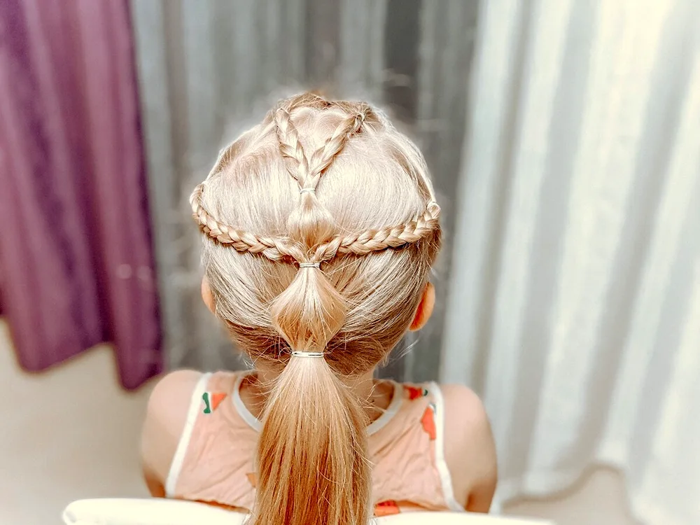 Girl hairstyles with rubber bands on short hair