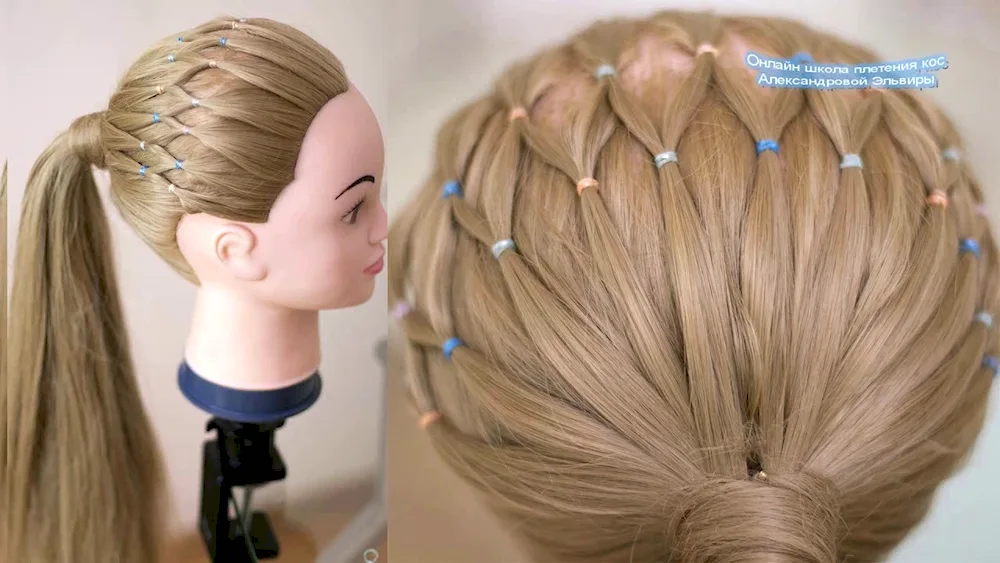 Girl hairstyles with little rubber bands