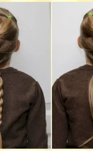 Hairstyles with rubber bands for girls