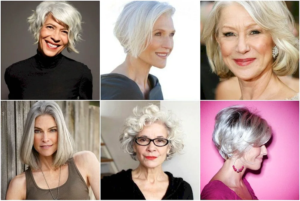 Hairstyles with grey hair