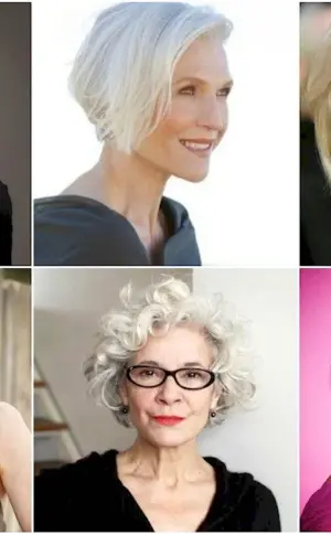 Hairstyles with grey hair