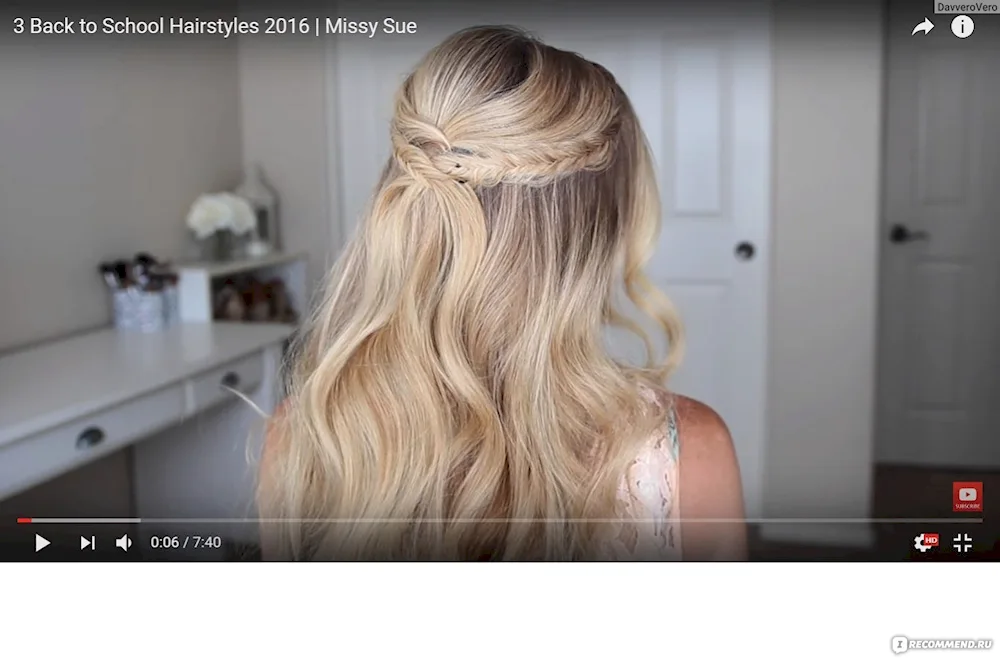 Bun hairstyles with loose hair