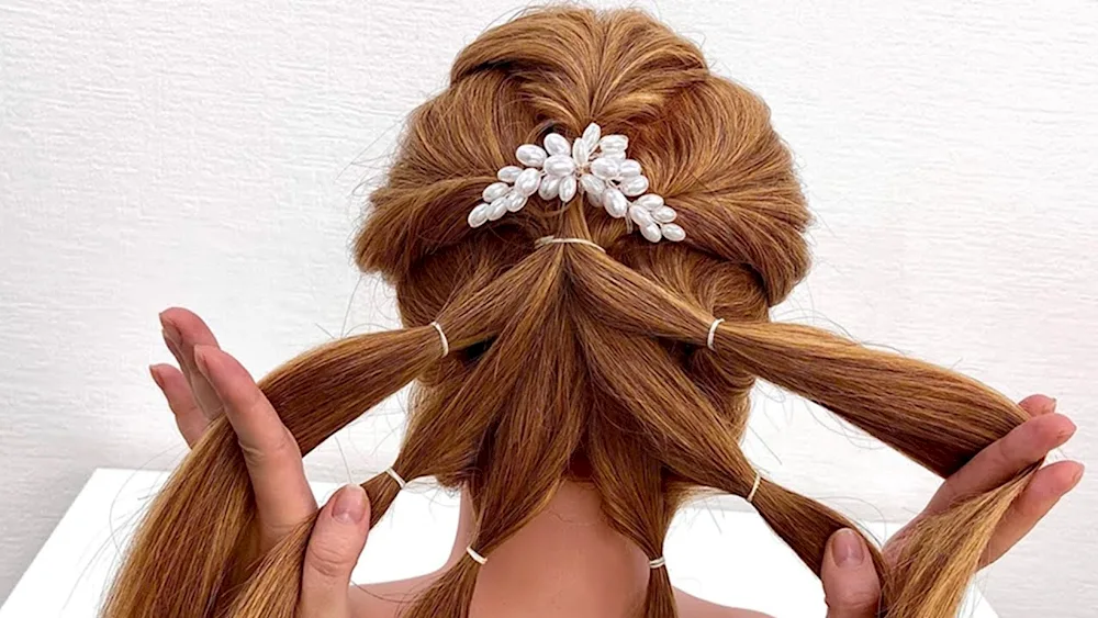 Hairstyles with silicone rubber bands