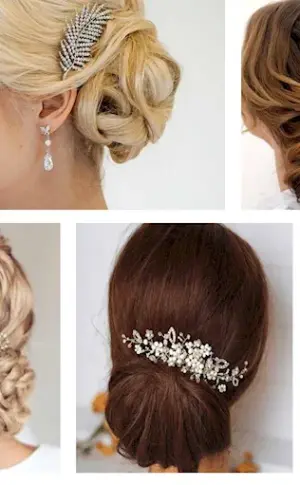 Hairstyles with hairpins for medium hair