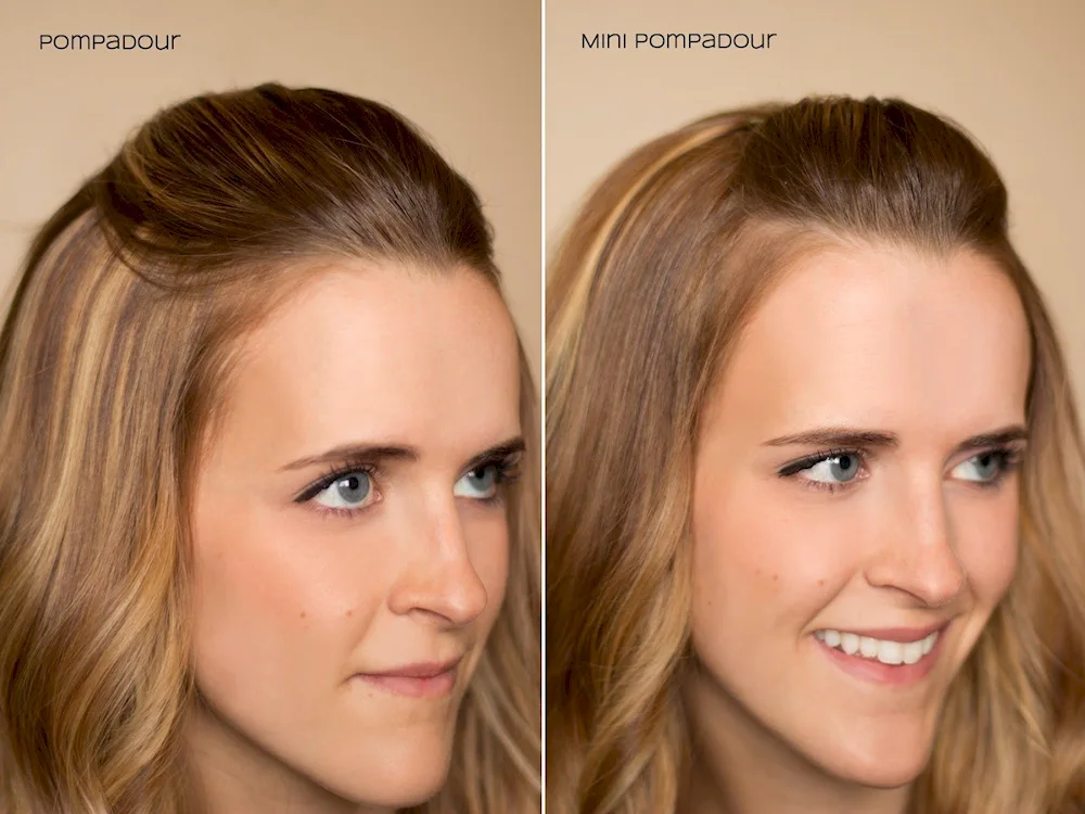 Hairstyles with pinned bangs